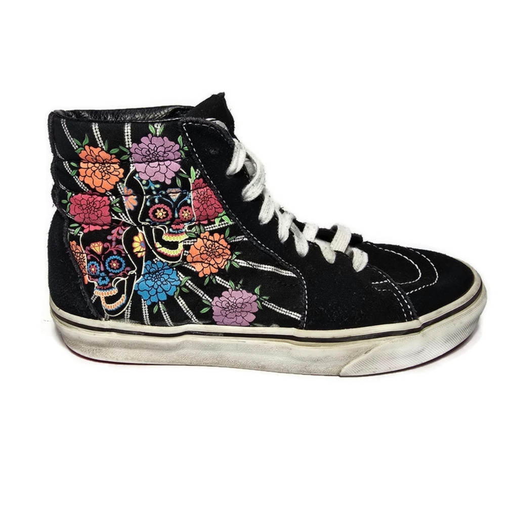 Vans Unisex Sk8-Hi Dia De Los Muertos Day of the Dead Glow in the Dark, - Picture 5 of 16